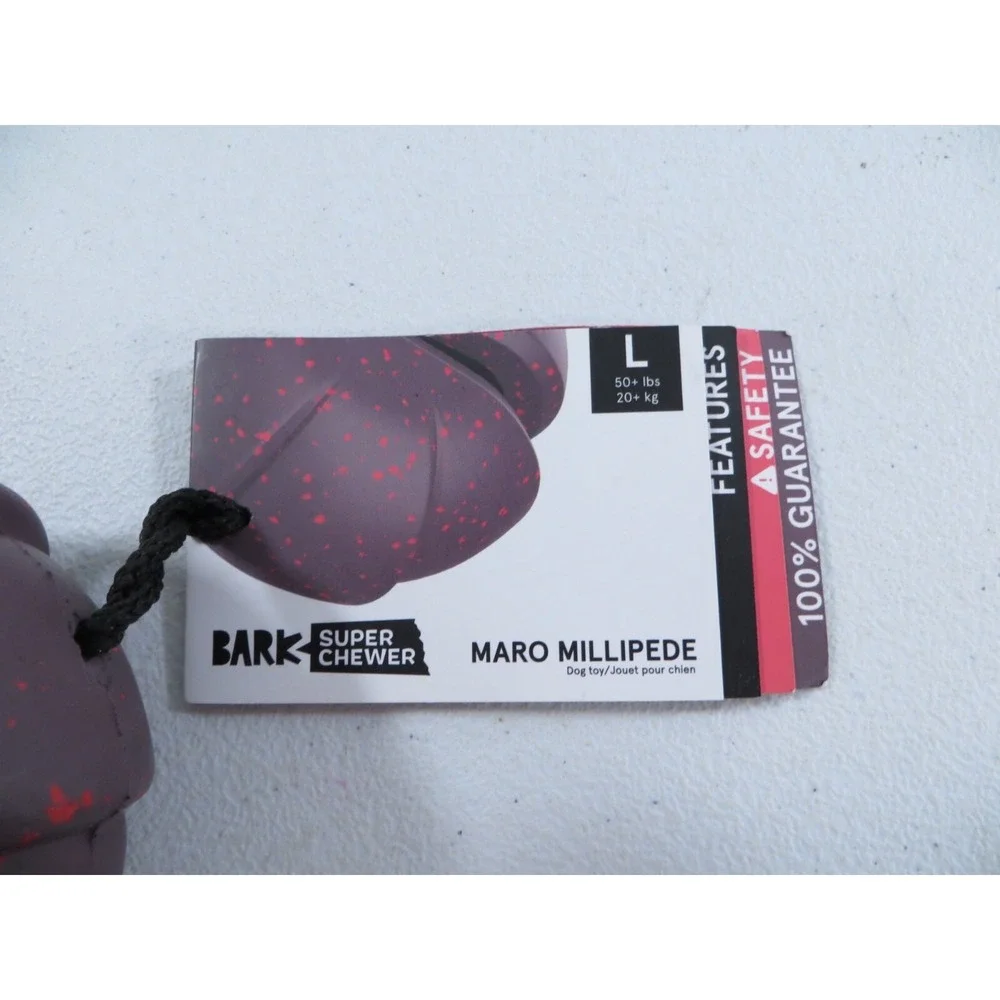 Bark‎ Box Super Chewer Maro Millipede Treat Dispensing Dog Toy Large 50+ LBS